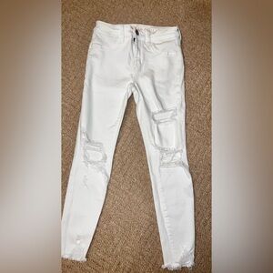 American Eagle Outfitters White Hi Rise Jegging Jeans
